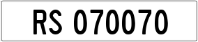 Truck License Plate